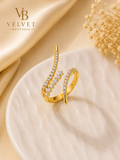 Velvet bague éclat doré et argenter