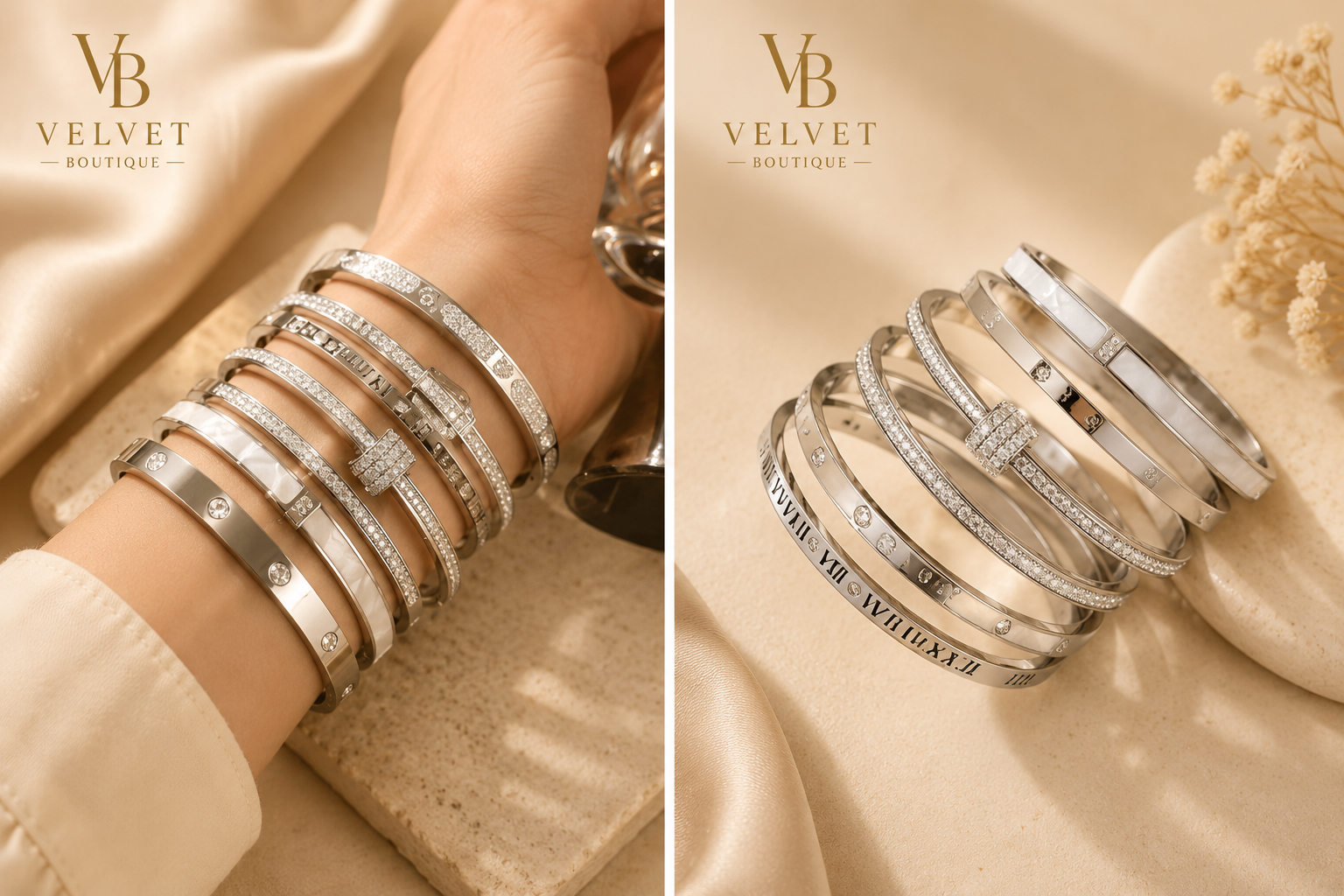 Bracelet Jonc élégance Argentée