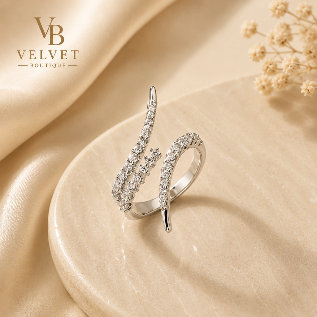 Velvet bague éclat doré et argenter