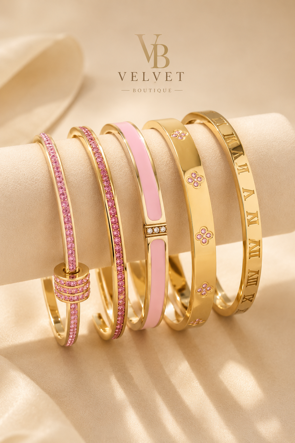 Bracelet Élégance Rose ⚜️